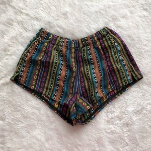 Forever 21 Colorful Striped Patterned Shorts